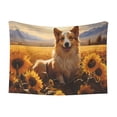 thumbnail image 1 of Yiaed Pastoral Sunflower Corgi Print Dog Blankets-Cat Blanket Washable for Couch Protection,Puppy Blanket, Soft Plush Reversible Throw Furniture Protector-Large, 1 of 8