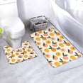 thumbnail image 1 of Yiaed Peach1 Print Bathroom Mat Set 2 Pieces Mat Anti-Skid Pad Ultra Soft and Absorbent Bathroom Bath Mat Contour Bath Rugs for Toilet Base, 1 of 6