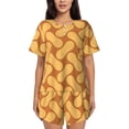 thumbnail image 1 of Yiaed Peanuts6 Print Short Sleeve Pajama Sets for Women Casual Crew Neck 2 Piece Lounge Sets Women's Short-Sleeved Pajama-4X-Large, 1 of 1