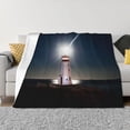 thumbnail image 1 of Yiaed Peggy's Cove Lighthouse Print Blanket Throw Blanket Soft Cozy Flannel Blanket for Home Bed Sofa Couch Chair-40"x30", 1 of 6