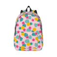 thumbnail image 1 of Yiaed Pineapple And Leaves Print Backpack, Premium Laptop Backpack, Travel Backpack for Women, Lightweight Backpacks, Comfortable Back Pack-Small, 1 of 5