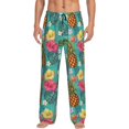 thumbnail image 1 of Yiaed Pineapple Print Men's Lounge Pants, Loose PJ Bottoms, Long Pajama Pants for Men-Medium, 1 of 5
