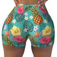 thumbnail image 1 of Yiaed Pineapple Print Women's Athletic Shorts Running Shorts Sporty Short High Waisted Elastic Workout Shorts for Yoga Gym Running & Sports -XX-Large, 1 of 7