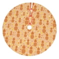 thumbnail image 1 of Yiaed Pineapples Print Christmas Tree Skirt , Tree SkirtsTree Mat for Christmas Winter Holiday Indoor Decorations-30", 1 of 7