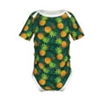thumbnail image 1 of Yiaed Pineapples with Palm Leaves Print Infant Climbing Short Sleeve Onesie One-Piece Baby Bodysuit Clothes 0-12 Months -9M, 1 of 6