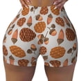 thumbnail image 1 of Yiaed Pinecone Autumn Pattern Print Women's Athletic Shorts Running Shorts Sporty Short High Waisted Elastic Workout Shorts for Yoga Gym Running & Sports -Medium, 1 of 8