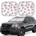 thumbnail image 1 of Yiaed Pink Butterflies (2) Print Car Front Windshield Sun Shade,Foldable Anti-UV Car Sunshade for Front Window for Most Vehicles-Medium, 1 of 5