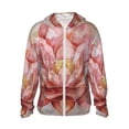 thumbnail image 1 of Yiaed Pink Lotus Print Sun Shirts UPF 50+ Protection Hoodie Rash Guard Shirt UV Shirt Long Sleeve Fishing Outdoor Lightweightase-XX-Large, 1 of 7