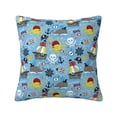 thumbnail image 1 of Yiaed Pirate Marine Animals Print Pillow Covers Super Soft Decorative Square Throw Pillow Covers Case Cushion Covers for Sofa Couch Bedroom Car Decor（No pillow core）-12"x12", 1 of 7