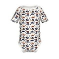 thumbnail image 1 of Yiaed Pirate Theme Print Infant Climbing Short Sleeve Onesie One-Piece Baby Bodysuit Clothes 0-12 Months -12 Months, 1 of 6