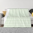 thumbnail image 1 of Yiaed Pistachio Green Checkboard Print Blanket Throw Blanket Soft Cozy Flannel Blanket for Home Bed Sofa Couch Chair-40"x30", 1 of 6