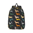 thumbnail image 1 of Yiaed Plaid Dachshund Print Backpack, Premium Laptop Backpack, Travel Backpack for Women, Lightweight Backpacks, Comfortable Back Pack-Medium, 1 of 1