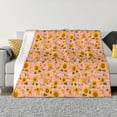 thumbnail image 1 of Yiaed Plaid Sunflower Print Blanket Throw Blanket Soft Cozy Flannel Blanket for Home Bed Sofa Couch Chair-80"x60", 1 of 6