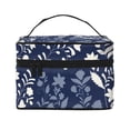 thumbnail image 1 of Yiaed Plant Print Makeup Bag Travel Cosmetic Bags for Women Girls Zipper Pouch Makeup Organizer, 1 of 4