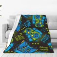 thumbnail image 1 of Yiaed Play Game Pattern Fleece Throw Blanket,Fleece Throw Blankets for Couch & Bed All Season Use -40"x30", 1 of 3