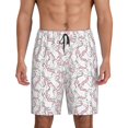 thumbnail image 1 of Yiaed Playing Rabbit for Men's Soft Sleep Pajama Short Lounging Pajama Shorts-XX-Large, 1 of 8