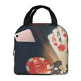 thumbnail image 1 of Yiaed Poker Chips Print Insulated Lunch Bag Reusable Cute Tote Lunch Box, Leakproof Cooler Lunch Bags for Work Office Travel School Picnic, 1 of 5