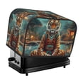 thumbnail image 1 of Yiaed Pond Meditating Tiger Print Two Slice Bread Machine Cover, Universal Size Kitchen Appliance Cover for Bread Machine,Bread Machine Cover, 1 of 7