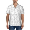 thumbnail image 1 of Yiaed Poodle Dog Print Hawaiian Shirt for Men Short Sleeve Button Down Shirts Beach Shirts for Men-3X-Large, 1 of 5
