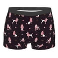 thumbnail image 1 of Yiaed Poodle Dog Print Men's Soft Cotton Boxer Shorts Breathable Boxers Underwear Moisture-Wicking Underwear Stretch Boxer Briefs for Man-Medium, 1 of 5