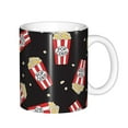 thumbnail image 1 of Yiaed Popcorn Print Ceramics Coffee,Large Handle Design,Extra Large Tea and Coffee Cup for Office and Home Mugs, 1 of 6