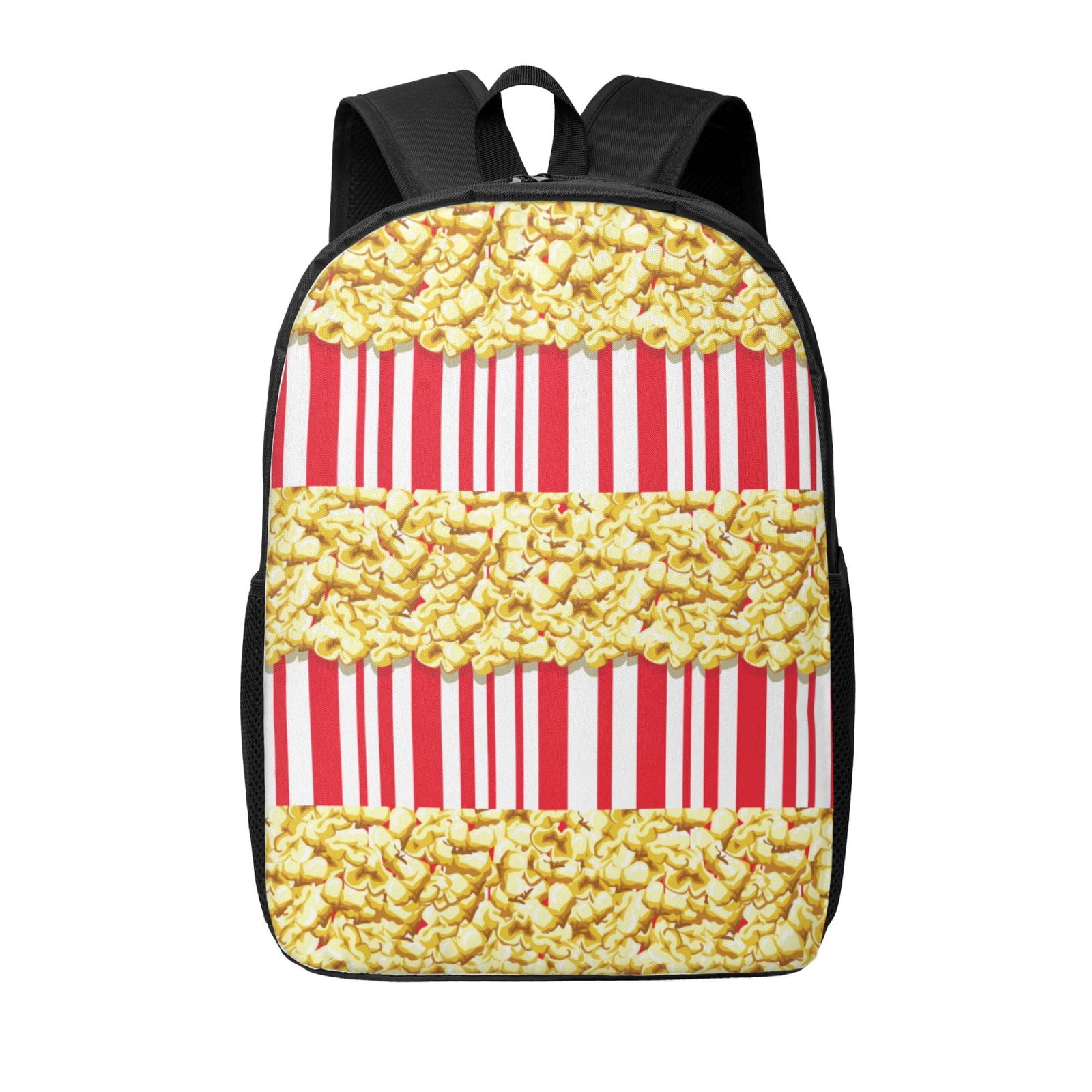 Yiaed Popcorn Print Travel Laptop Backpack, 17 Inch Extra Large School