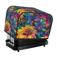 thumbnail image 1 of Yiaed Psychedelic Sunflowers Print Two Slice Bread Machine Cover, Universal Size Kitchen Appliance Cover for Bread Machine,Bread Machine Cover, 1 of 7