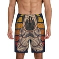 thumbnail image 1 of Yiaed Pug dog Yoga for Men's Soft Sleep Pajama Short Lounging Pajama Shorts-X-Large, 1 of 8