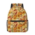 thumbnail image 1 of Yiaed Pumpkin And Sunflower Print School Backpack College Backpack Daypacks for Students High School Spacious and Durable Daypack for Work and Travel-One Size, 1 of 6
