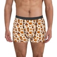 thumbnail image 1 of Yiaed Pumpkin Witch Hat Coffee Print Men's Soft Cotton Boxer Shorts Breathable Boxers Underwear Moisture-Wicking Underwear Stretch Boxer Briefs for Man-Medium, 1 of 5