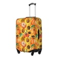thumbnail image 1 of Yiaed Pumpkins And Sunflowers Print Travel Luggage Cover Suitcase Protector Covers Elastic Luggage Anti-scratch(No luggage included）-, 1 of 7