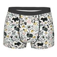 thumbnail image 1 of Yiaed Puppy Print Men's Soft Cotton Boxer Shorts Breathable Boxers Underwear Moisture-Wicking Underwear Stretch Boxer Briefs for Man-Medium, 1 of 5