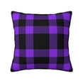 thumbnail image 1 of Yiaed Purple Buffalo Plaid Print Pillow Covers Super Soft Decorative Square Throw Pillow Covers Case Cushion Covers for Sofa Couch Bedroom Car Decor（No pillow core）-18"x18", 1 of 7