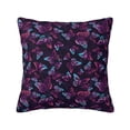 thumbnail image 1 of Yiaed Purple Butterfly Print Pillow Covers Super Soft Decorative Square Throw Pillow Covers Case Cushion Covers for Sofa Couch Bedroom Car Decor（No pillow core）-22"x22", 1 of 7