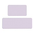 thumbnail image 1 of Yiaed Purple Checkboard Kitchen Rugs Sets of 2 Kitchen Mats Cushioned Anti Fatigue Kitchen Rug Tapetes Para Cocina for Sink,Laundry Room, 1 of 6