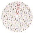thumbnail image 1 of Yiaed Purple Flower Rabbit Print Christmas Tree Skirt , Tree SkirtsTree Mat for Christmas Winter Holiday Indoor Decorations-36", 1 of 7