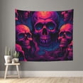 thumbnail image 1 of Yiaed Purple-Red Skull Print Tapestry for Bedroom,Tapestry Wall Tapestries, Tapestry Aesthetic for Living Room Dorm Room 51" X 60", 1 of 6