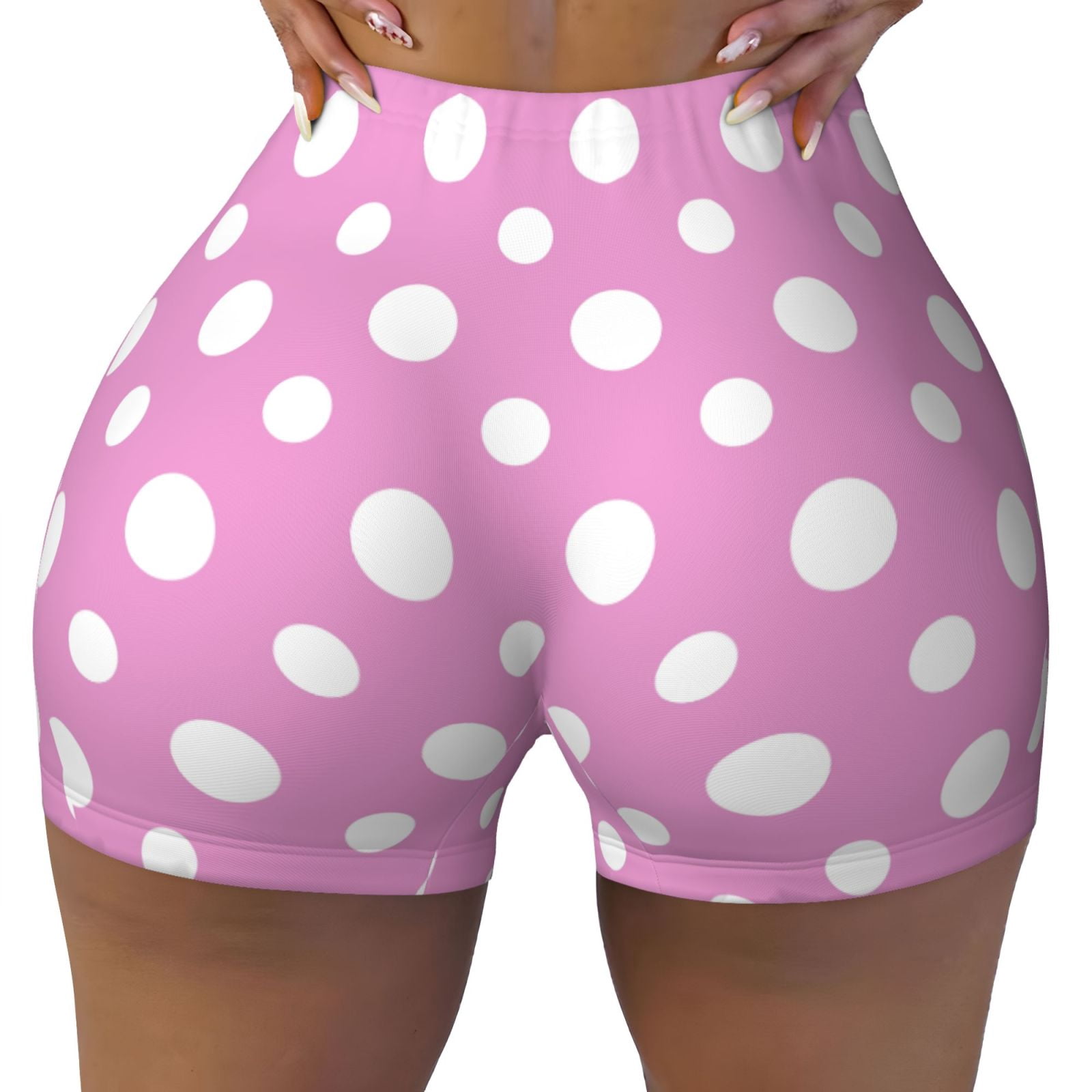 TAVIMART  -  Sexy Polka Dots Print Women 2 Piece Set Halter Camisole+Elastic Bubble Shorts Matching Clubwear Beach Vacation Outfit
