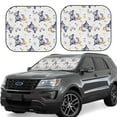 thumbnail image 1 of Yiaed Rabbit And Butterfly Print Car Front Windshield Sun Shade,Foldable Anti-UV Car Sunshade for Front Window for Most Vehicles-Medium, 1 of 5