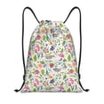 thumbnail image 1 of Yiaed Rabbit And Butterfly Print Drawstring Bags Drawstring Backpack Bulk String Back Pack Gym Sport Bag-Medium, 1 of 5