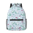 thumbnail image 1 of Yiaed Rabbit And Butterfly Print School Backpack College Backpack Daypacks for Students High School Spacious and Durable Daypack for Work and Travel-One Size, 1 of 6