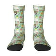 thumbnail image 1 of Yiaed Rabbit And Carrot Print Great elasticity Crew Socks Sports socks for Men and Women, 1 of 5