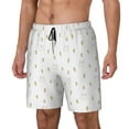 thumbnail image 1 of Yiaed Rabbit And Carrot Print Mens Swim Trunks Bathing Suit Compression Liner Beach Swim Shorts Swimwear Quick Dry Zipper Pocket No-Chafing Board Short-X-Large, 1 of 6