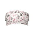 thumbnail image 1 of Yiaed Rabbit And Carrot Print Sport Sun Visor Hats Adjustable Empty Top Baseball Cap Cotton Ball Caps for Women and Men, 1 of 1