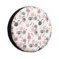 thumbnail image 1 of Yiaed Rabbit And Carrot Print Tire Wheel Cover, Waterproof Spare Tire Cover Fit for Jeep, Truck,Trailer, RV, SUV, Camper and Most Vehicle-15 inch, 1 of 6