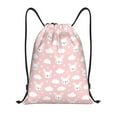 thumbnail image 1 of Yiaed Rabbit And Cloud Print Drawstring Bags Drawstring Backpack Bulk String Back Pack Gym Sport Bag-Medium, 1 of 5