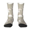 thumbnail image 1 of Yiaed Rabbit And Flower Print Great elasticity Crew Socks Sports socks for Men and Women, 1 of 5