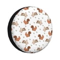 thumbnail image 1 of Yiaed Rabbit And Squirrel Print Tire Wheel Cover, Waterproof Spare Tire Cover Fit for Jeep, Truck,Trailer, RV, SUV, Camper and Most Vehicle-16 inch, 1 of 6