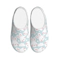 thumbnail image 1 of Yiaed Rabbit And Star Print Slippers Fuzzy Warm Cozy Slippers Non Slip House Slippers For Indoor Outdoor Slippers House Slippers-37/38, 1 of 7