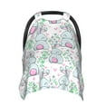 thumbnail image 1 of Yiaed Rabbit Back View Print Baby Car Seat Canopy Carrier Cover, Breathable Nursing Cover for Breastfeeding,Multi-Use Infant Carseat Stroller Cover, 1 of 7